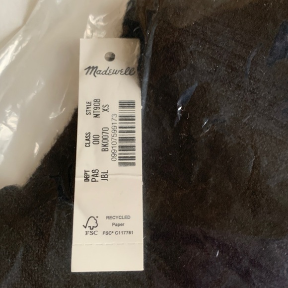 NWT MADEWELL Boatneck Long Sleeve Tee XS - Picture 4 of 8